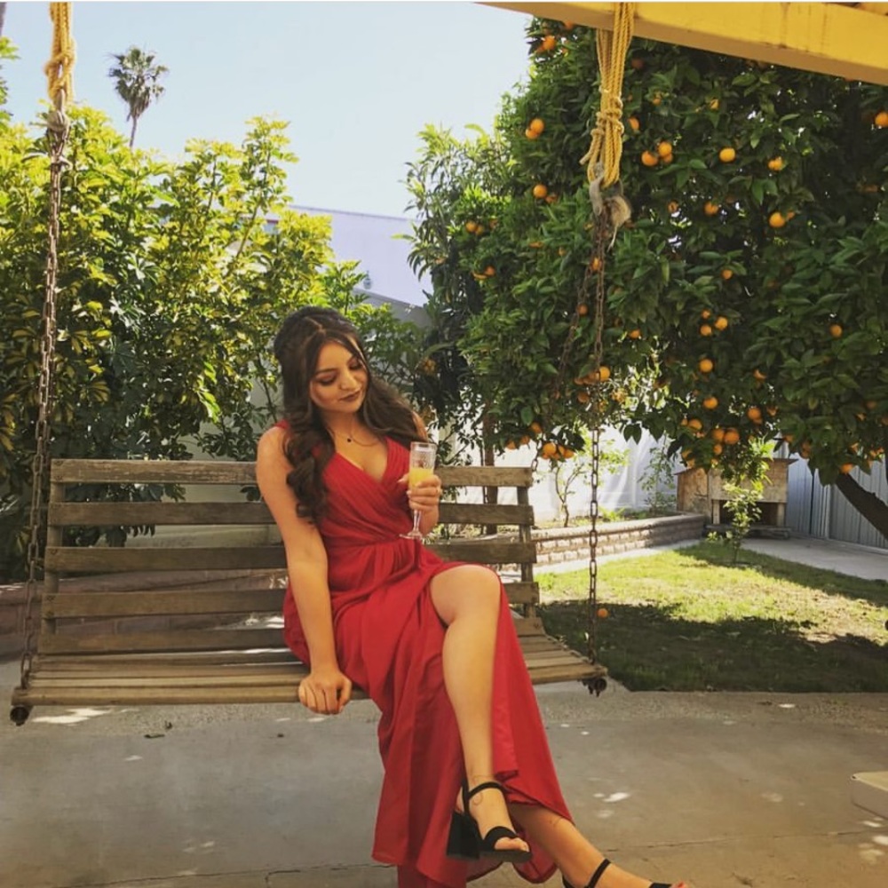 Red beautiful dress
